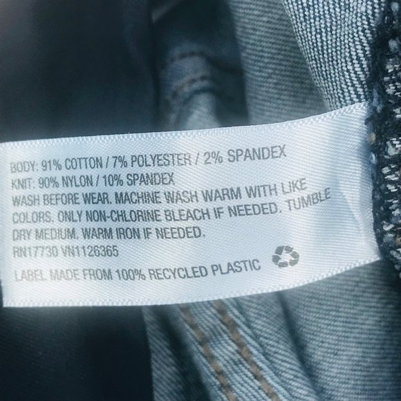 Isabel Maternity Women's Size 8 Crossover Panel Bermuda Blue Denim Short New - Picture 6 of 16